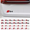 Aluminum Car S3 S4 S5 S6 S7 S8 Letter Badge Rear Trunk Sticker Emblem For v1 Sline TT RS Quattro S A3 A4 A5 A6 Q3 Q4 Q5 Q6 A7