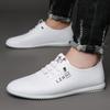 Summer Slip-on White Shoes Men's Casual Soft Soled Driving Shoes Light Soft Men's Shoes M1033
