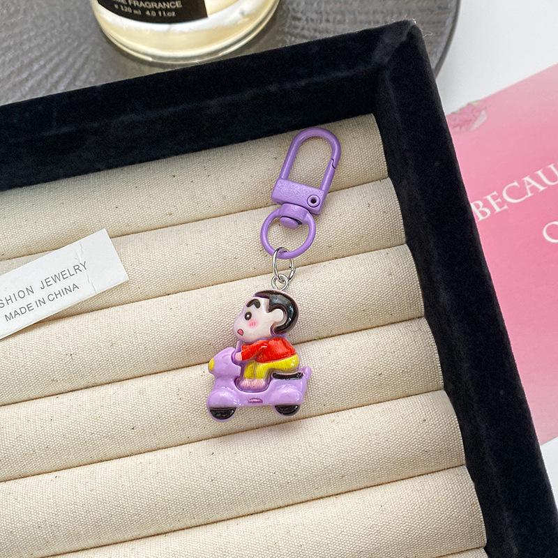 Crayon Shin-chan Schoolbag Keychain Pendant - Student & Graduation Gift Ornament