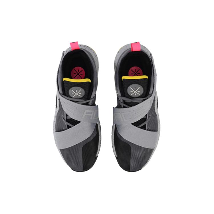 Li Ning All City 7 Cushioning Slip Resistant Abrasion Resistant Mid Top Basketball Shoes Men's Gray Pink ABAN047-2