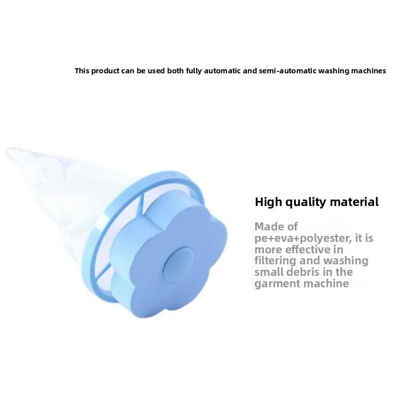 

Плавающий фильтр для стиральной машины для удаления волос Packaged in blue