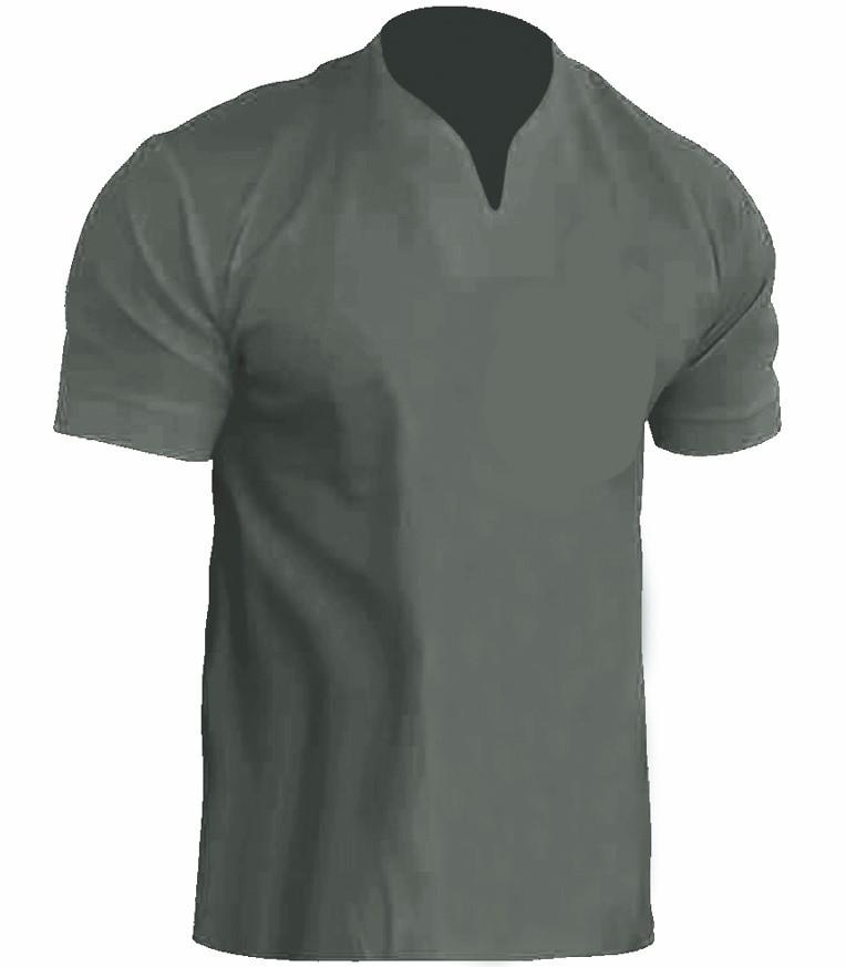 GMXIA Men's Fashion Casual Summer Spring Short Sleeve V-Neck Blouses & Shirts