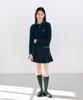 YALE Women'S Cable Polo Knit_Light Pink