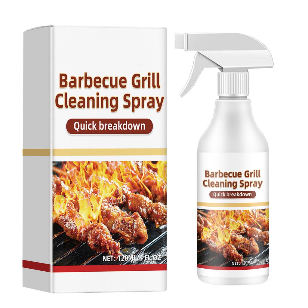Practical BBQ Grill Cleaner Spray Convenient Grill Cleaning Foam Spray for Effective Stain and Grease Removal