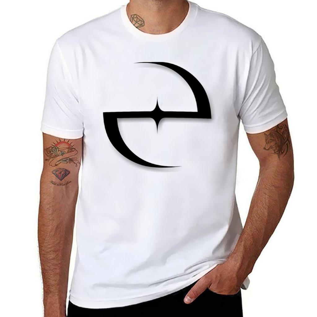 Evanescence Minimalistic Black Logo with Shadow T-Shirt T Shirts Designer Man T Shirt Heavy Cotton T-Shirt
