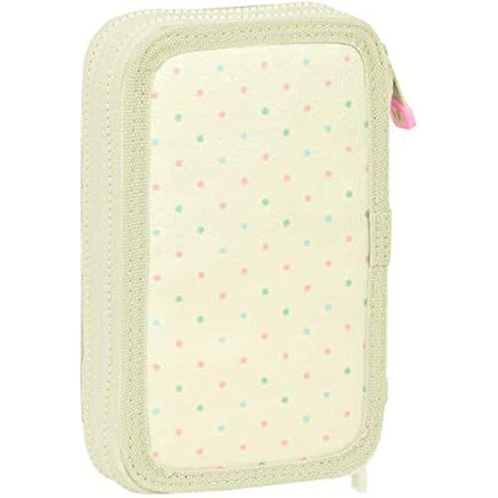 Trousse Scolaire - SAFTA - Glowlab Magic Flow - 28 Outils Inclus - Confortable - Beige