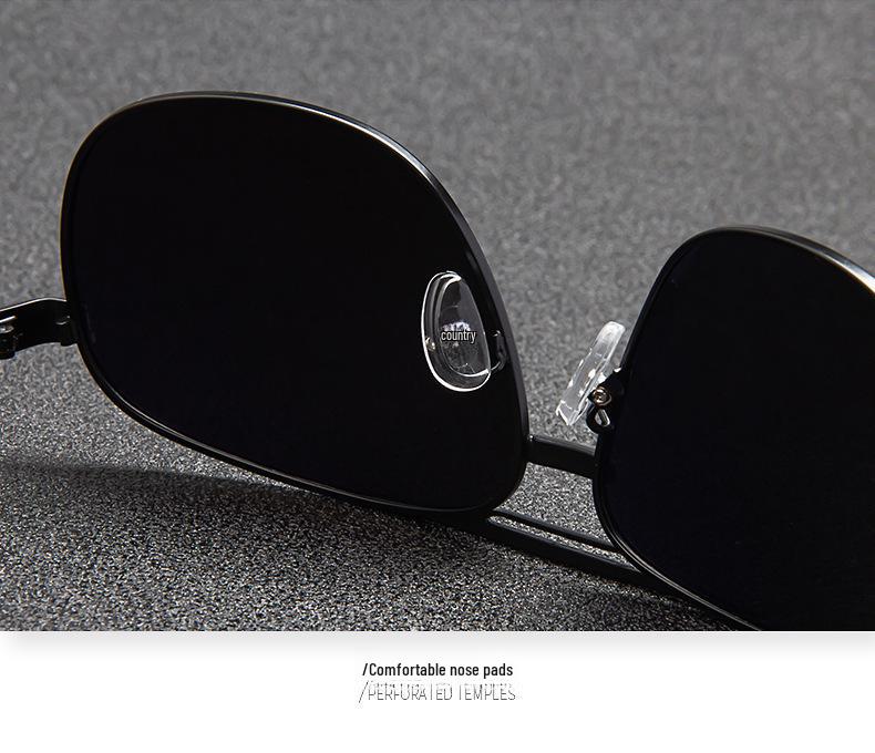 Unisex Large Frame Polarized Sunglasses for Sun Protection, Driving, and Fishing.