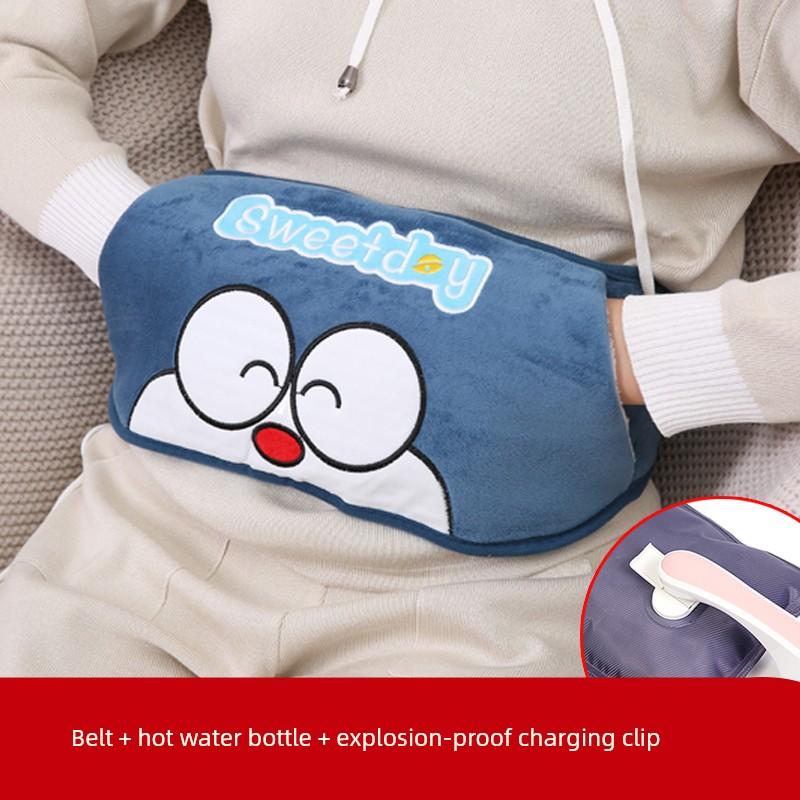 Hot Water Bag Water Injection Waist Supporter Thickened Fleece Cute Can Intervene Hot Compress Warm Belly Warm Palace Hot-Water Bag Hand Warmer