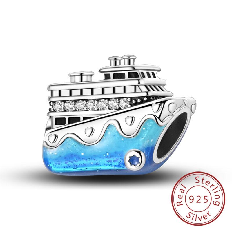 Original Charms Bead Copper Paris Tower Car Map Castle Travel Charms Fit Pendant Bracelets Women Diy Jewelry Making