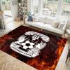Coventry City Football Design Crystal Velvet Carpet Cozy Non?Slip Printed Rug For Bedroom Living Room Entrance