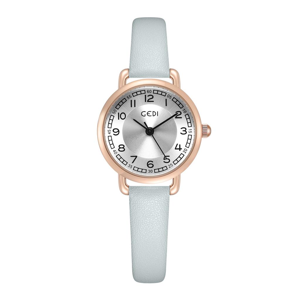 Fashion Retro Style Design Sense Small Dial Light Luxury Literary Temperament Belt Waterproof Quartz Women'S Watch