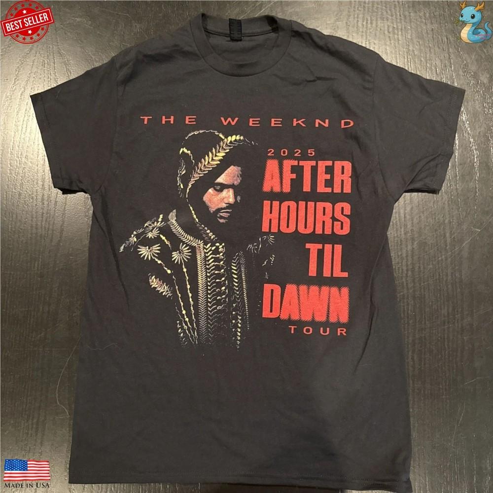 The Weeknd 2025 AHTD After Hours Til Dawn Stadium Tour Shirt Reprint Unisex T-Shirt XXL