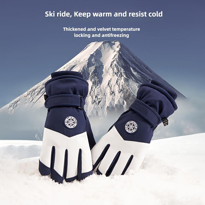 [Warm Ski Gloves] Winter Warm Touchscreen Gloves Thickened Windproof Cold-Resistant Outdoor Sports Cycling Hiking Gloves, High-Quality Couple Gloves