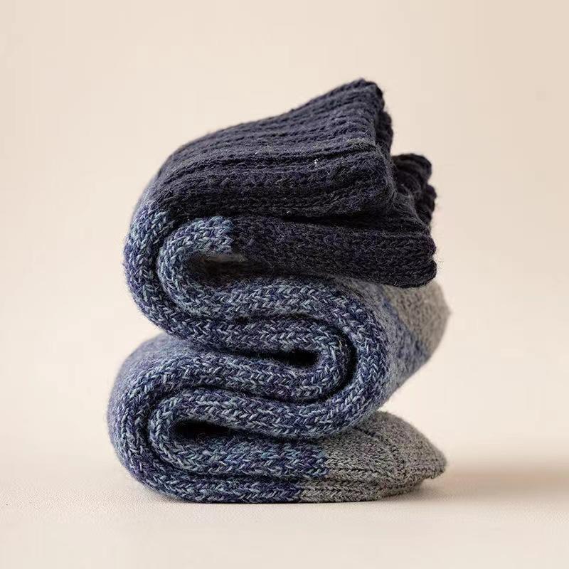 5pairs/Lot Men's Wool Socks Super Thick Terry Winter Warm Socks Fashion Style Mid Tube Socks Snow Socks High Quality Men's Socks