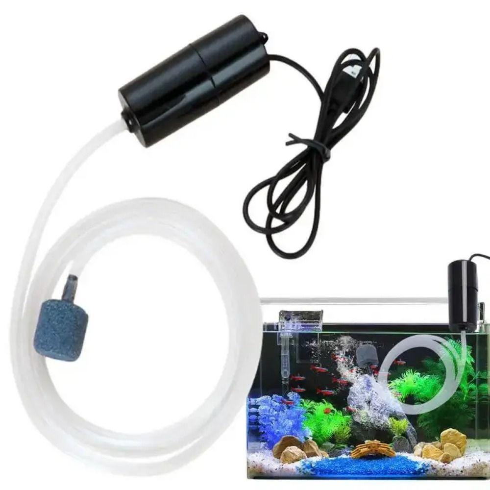 

1 шт. Міні-малий повітряний компресор Fish Tank USB-аератор Оксигенатор Новий кисневий повітряний насос black