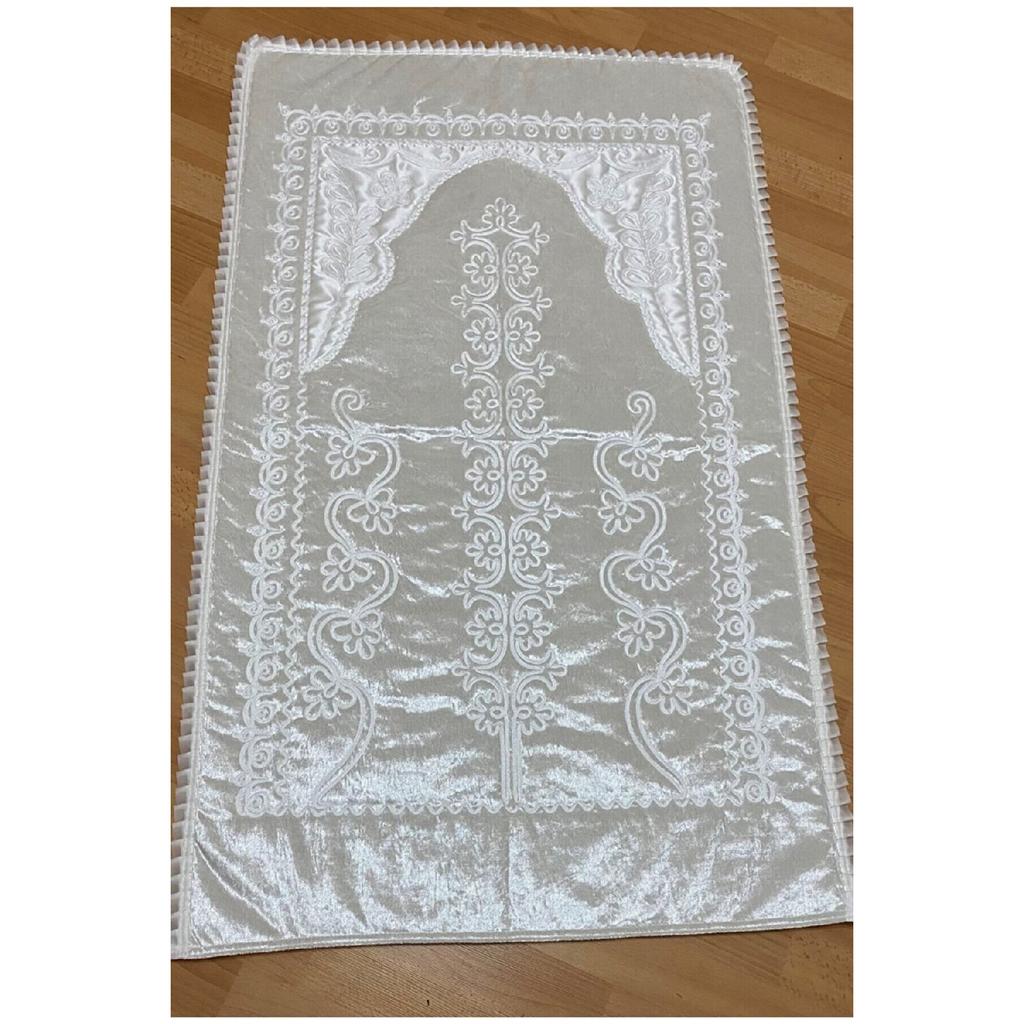 6-teiliges Samt-Gebetsteppich-Set mit Mitgift-Bundle für Braut und Bräutigam