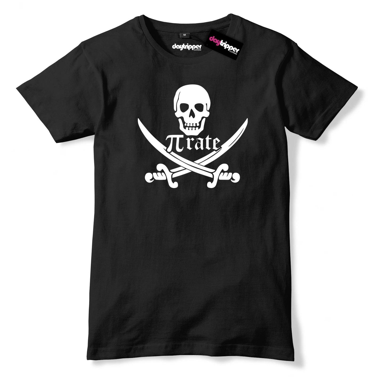 Pirate Pi Pie Funny Maths Teacher Mens Premium T-Shirt Slogan Tee Science Geek 3XL