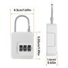 Durable 3 Digit Coded Combination Padlock Security Keyless Resettable Padlock Password Lock Locker Room Gym Locker