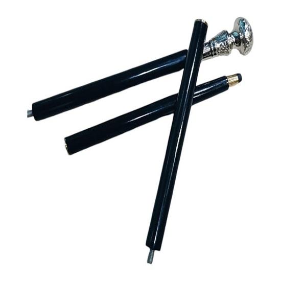 Silver Inspired Wooden Walking Cane with Brass Handle  Perfect Gift for Grandpa and Grandma, Ideal for Christmas