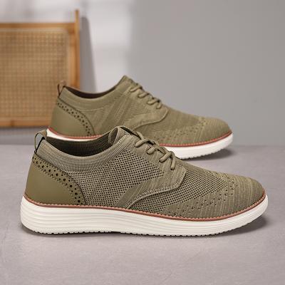Męskie casualowe sneakersy do sukienki Outdoorowe wygodne lekkie buty rekreacyjne Oddychające buty do chodzenia z siateczki Miękka podeszwa Buty sportowe