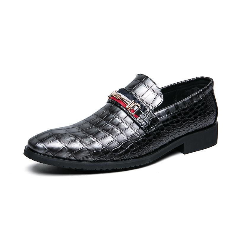 Fashion Luxury Designer Brand Mens Business Leather Korean Casual Office Formal Oxford Loafers Moccasin Wedding Dress Male Shoes for Men