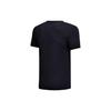 Li Ning Sports Fashion Collection T Shirts Men's Black Crew Neck Moderate Straight Fit AHSN193-2