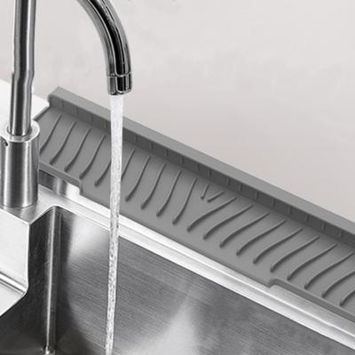 Silikónová podložka pod batériu na umývadlo, chránič proti striekajúcej vode, podložka na odtok pre kuchynský drez, protišmykový lapač vody