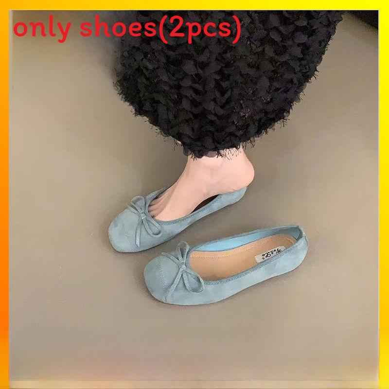 Ballerinas für Damen aus PU-Material mit weicher Sohle für den täglichen Gebrauch Frühling 2024