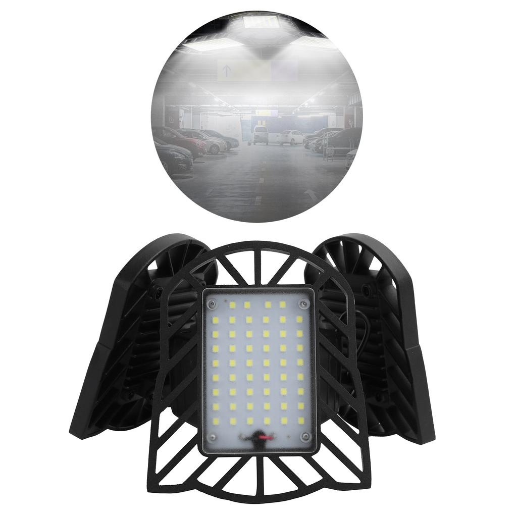 60W SD-0013 Garage Light Deformable LED 90 Degrees Adjustable Working Lamp with Safe Rope 85-265V