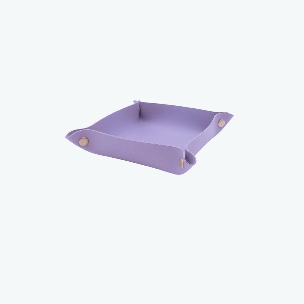 Nordic PU Leather Desktop Tray for Jewelry, Cosmetics, & Keys