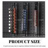 A95I-Premium Quality Double Sided Socket Organizer(3 PCS), 1/2", 3/8", 1/4" ABS Drive Socket Rail Holder Set Kit