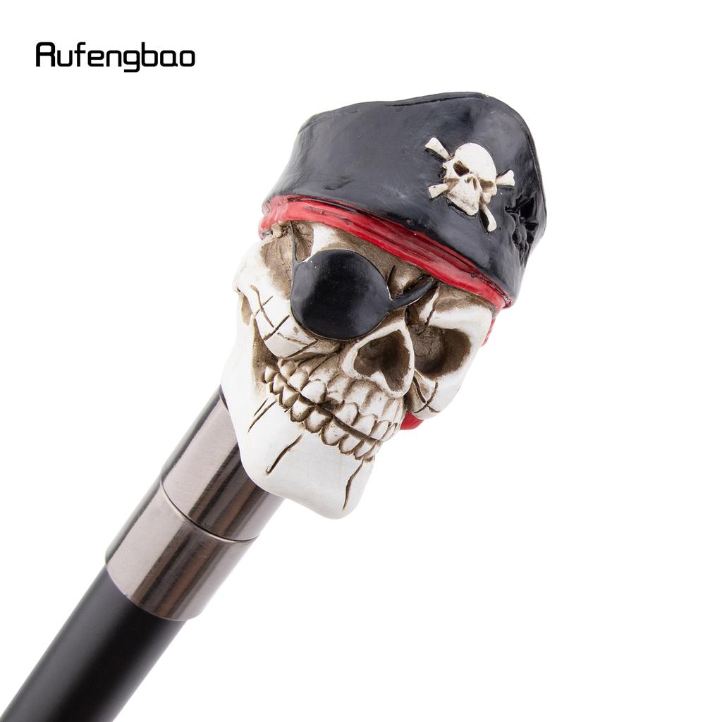 Pink White Resin Skull Head Walking Cane Fashion Decorative Steel Walking Stick Gentleman Elegant Cosplay Cane Knob Crosier 94cm