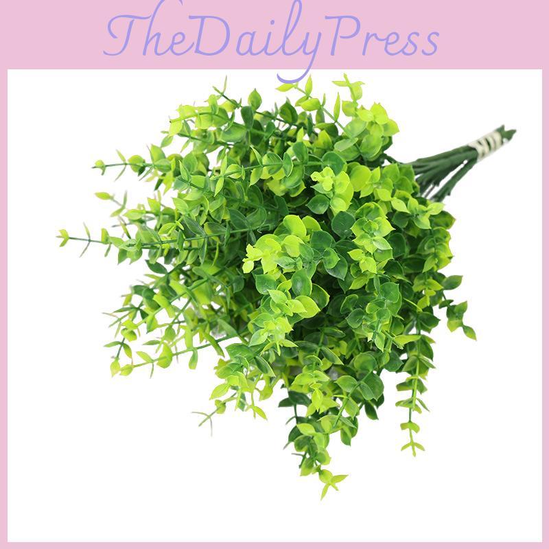Eucalyptus Globulus Synthetic Foliage Bouquet For Home Hotel And Outdoor Decor