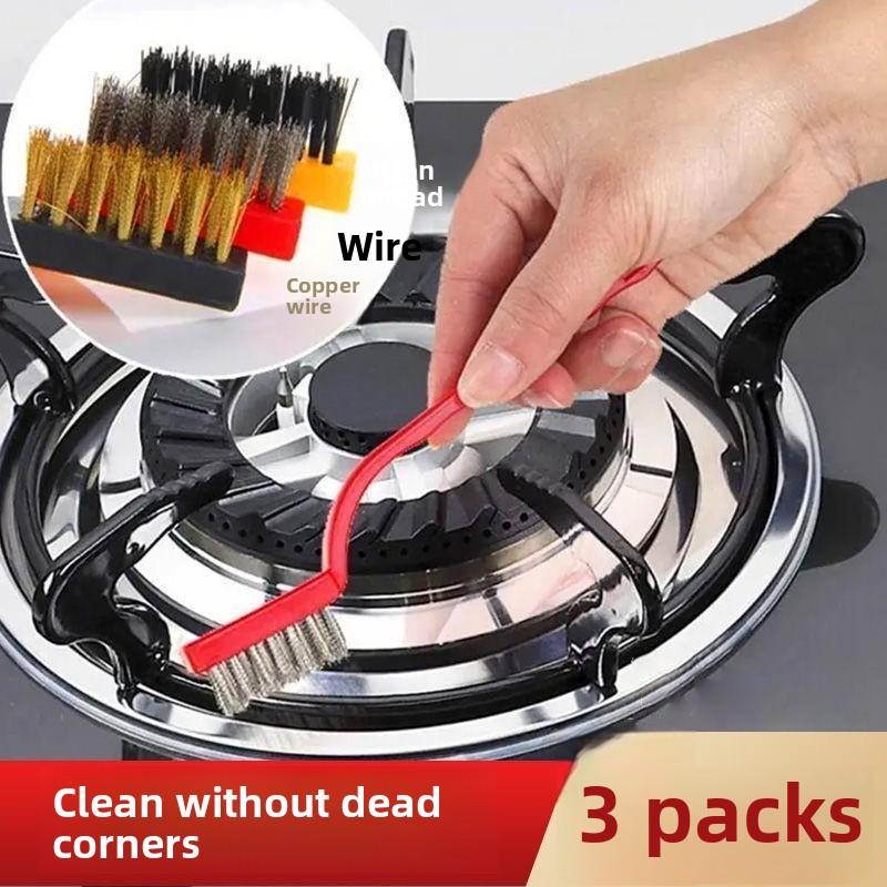 

Cleaning Brush for Cleaning Kitchen Stove Surface Multi-functional Cleaning for Grease on Pot Bottom Vortex Shell for Oil Cleaning of Range Hood 1 pack / 3 pieces