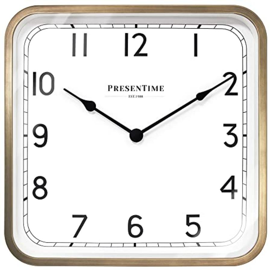 16 Anton Vintage Square Clock Silent