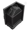 Cast iron fireplace KRATKI MAJA DECO left 8 kW Ø 150