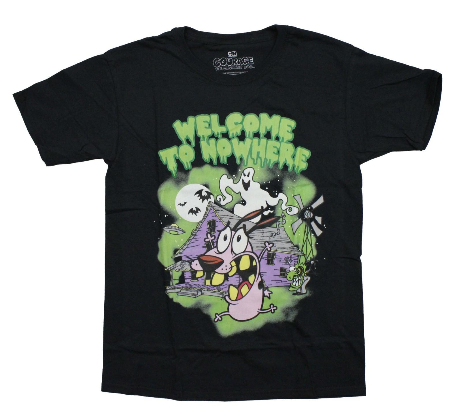 Cowardly Dog Welcome to Nowhere cartoon Retro Unisex T-shirt S-5XL Unisex T-Shirt S