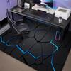VIKAMA Neon Geometric Style Esports Room Carpet, Anti slip and Washable Floor Mat, Durable and Wear resistant Home Decoration