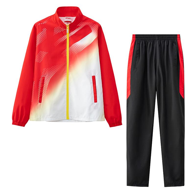 Unisex Spring-Autumn Sportswear Set: Student & Coach Casual Team Uniform
