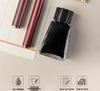 Sandalwood Calligraphy Brush Pen with Replaceable Ink and Nylon Soft Tip for Small Regular Script, Engraving Capable