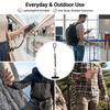 Anti-Lost Flexible Phone Ropes with Patch Spring Cord Safety Anti-Theft Retractable Line Wrist Band with Keychain Ring Carabiner