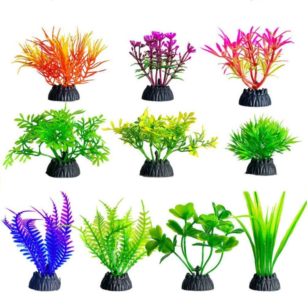 Künstliche Aquarium Dekorative PVC Pflanzen Simulation Wasserpflanzen Ornament Aquarium Gras Blume Dekoration
