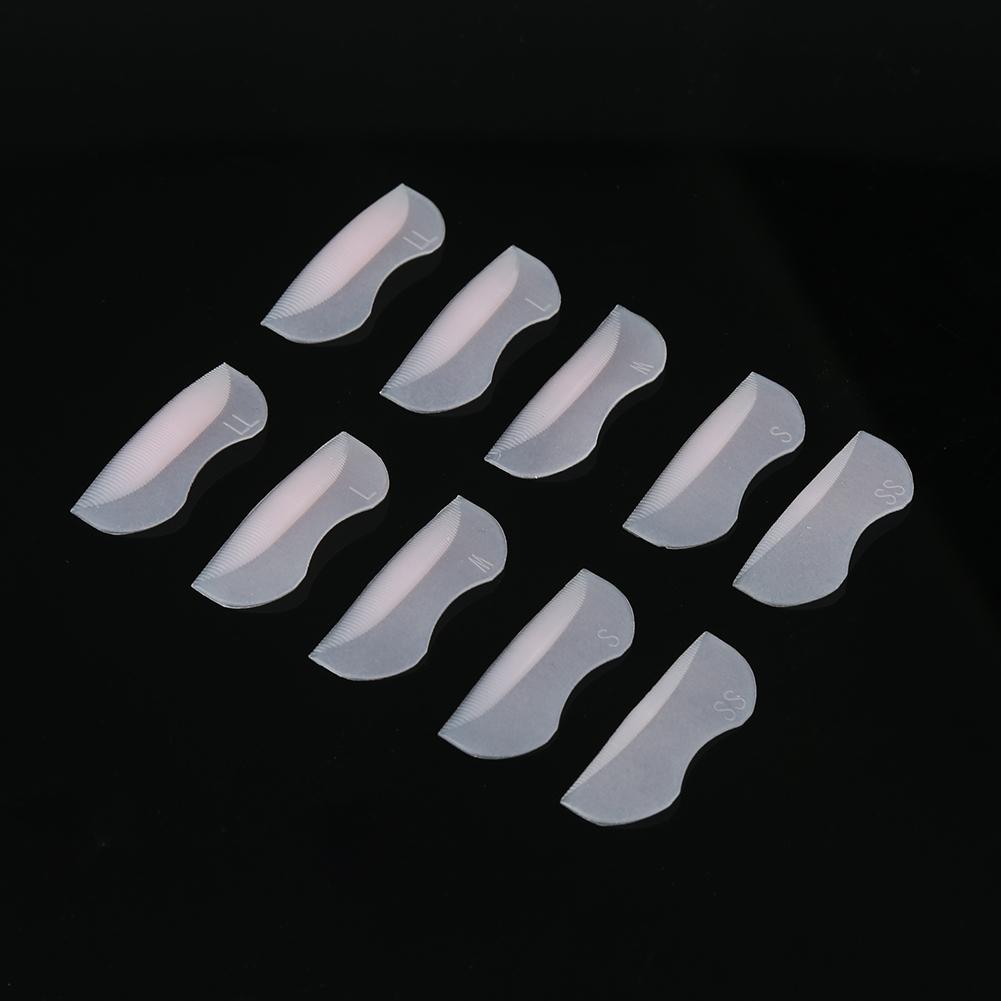 5 Pairs Silicone Durable False Eyelash Curler Curling Lifting Fake Eye Lashes Pad