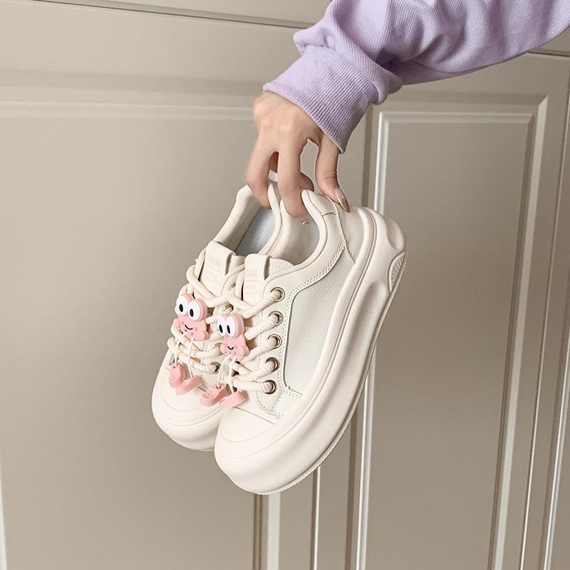 2025 little white shoes children's autumn new Korean version ins female students leisure sports versatile board shoes street shot MXD06