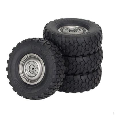 4 Pieces 1//16 Scale Wheel Tires, 72mm Soft Tire, RC Tires for WPL B14 C14 C24 Trucks Model