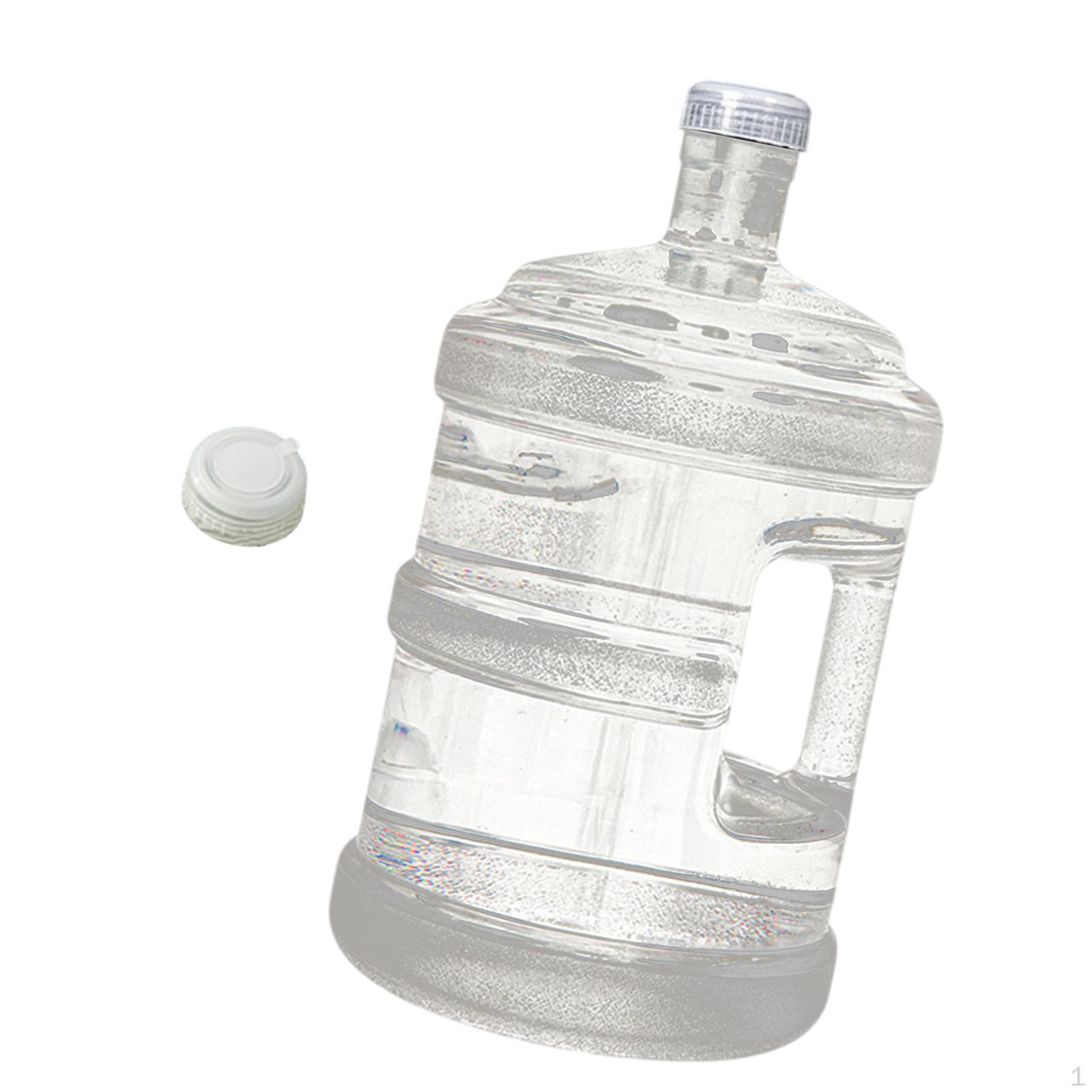 

Water Container Barrel Clear Leakproof Dispenser Bottle with Lid and Handle for Household 18.9L