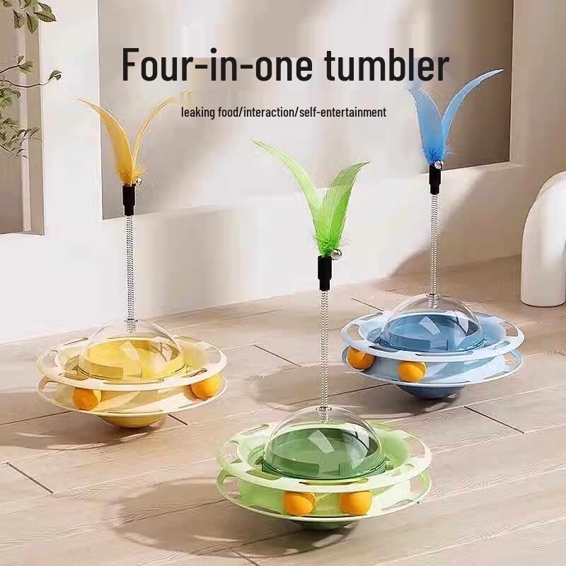 HELLOJOY Cat Tumbler Treat Dispenser Toy