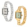 Women Stainless Steel Wristwatch Rhinestone Fashionable Rectangular Water Proof 30m Lady Watch for D