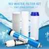 5-stufiges Umkehrosmose-RO-Ersatz-Wasserfilter-Set, 5-teilige 75-GPD-Membran-Wasserfilterkartusche