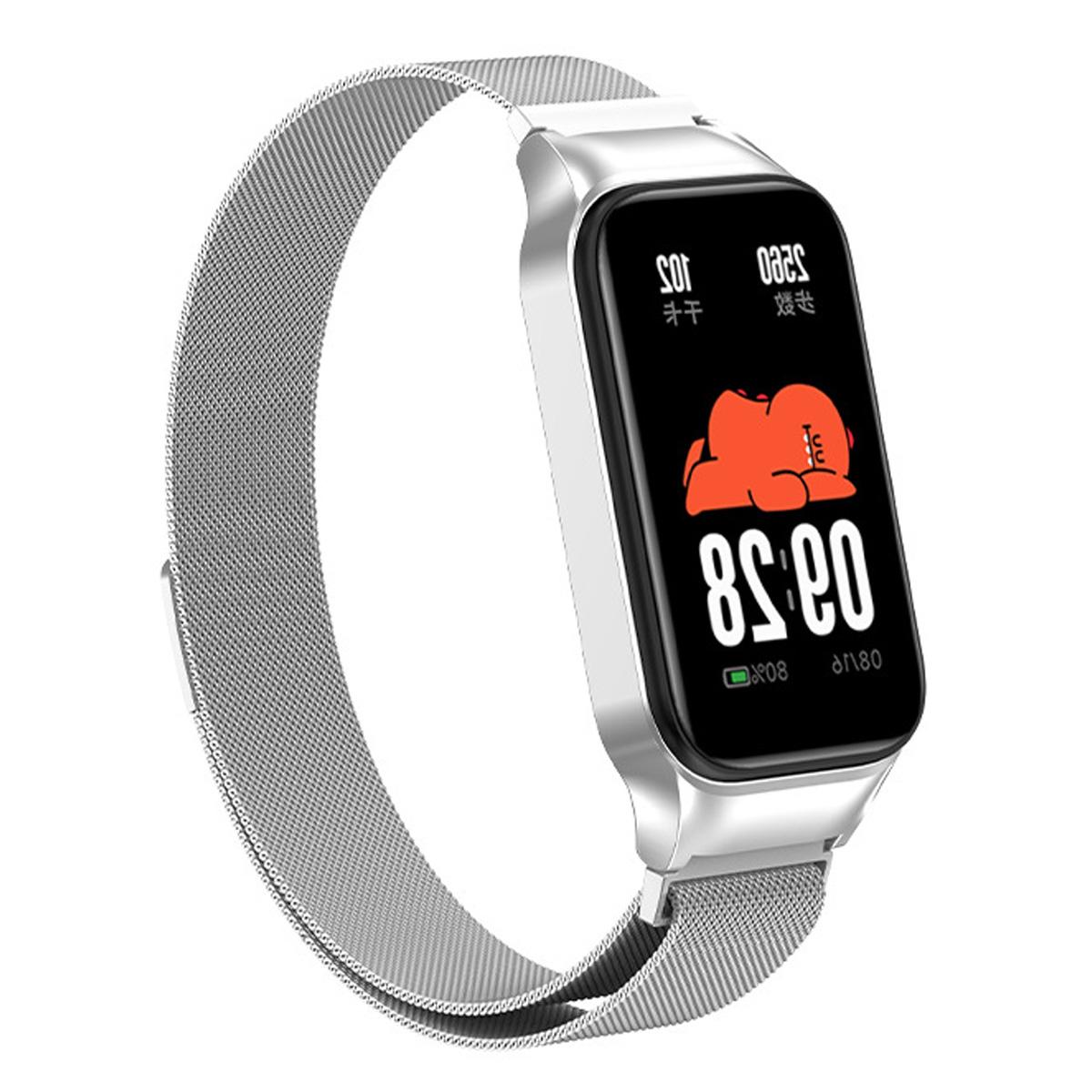 

Магнитный металлический браслет+защитный чехол для Redmi Miband 8 Active Band Новый Ремешок из нержавеющей стали без зазоров для ремешка Xiaomi Watch 2 for MiBand 8Active